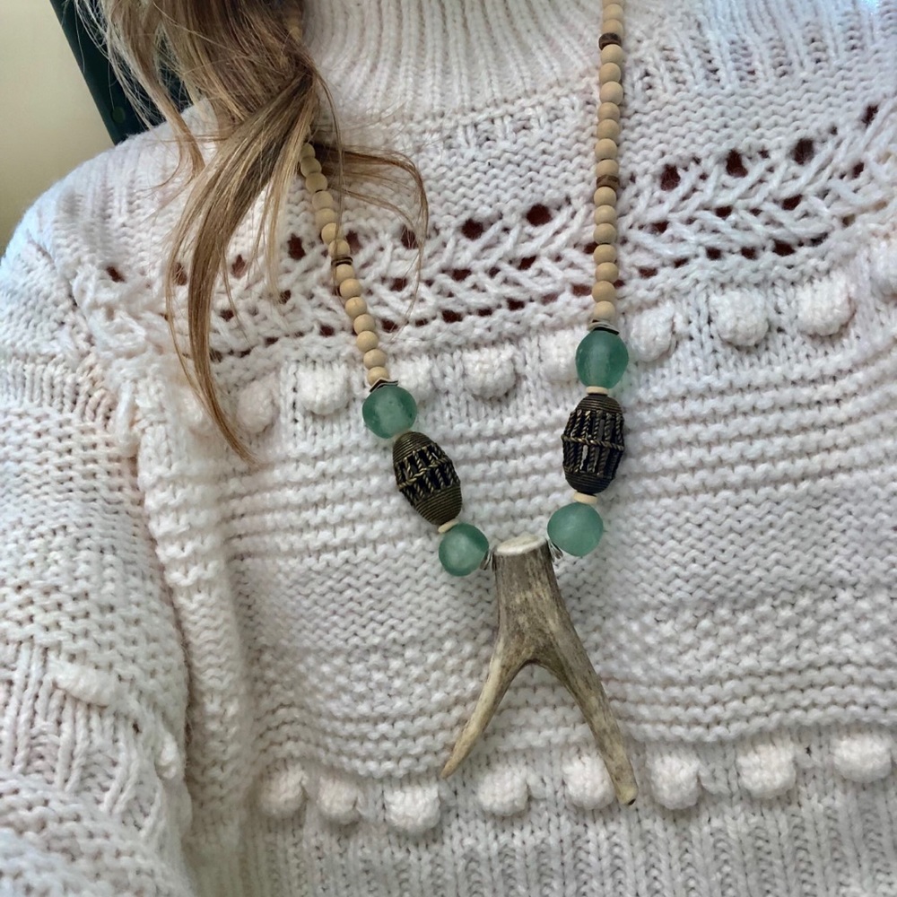 Handmade Antler Necklace